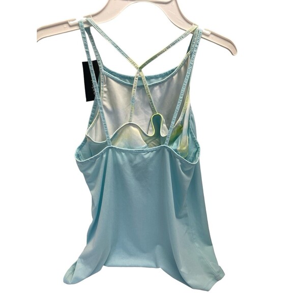 New Ideology Girls Layered-Look Active Tank Light Blue overlay Size 16 XL - Picture 2 of 8